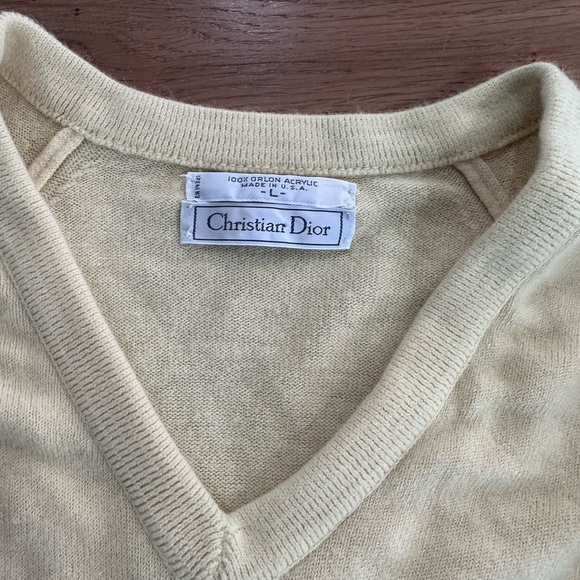 Men Christian Dior yellow sweatshirt - Picture 2 of 4